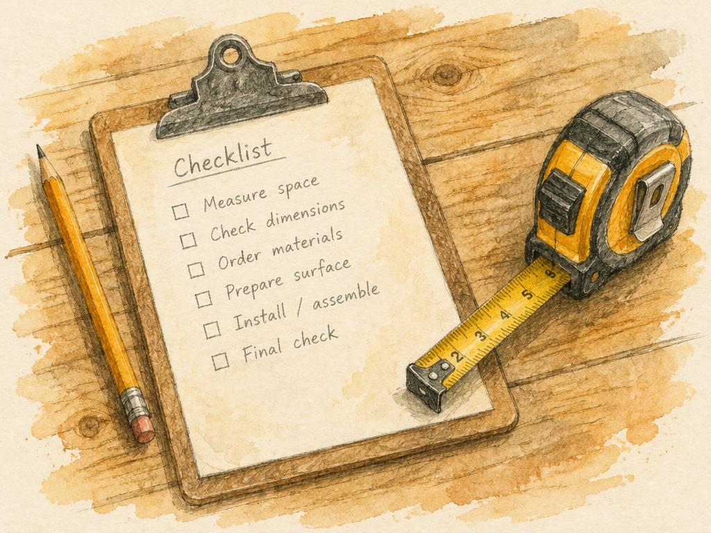 Sketch illustration: Task checklist builder