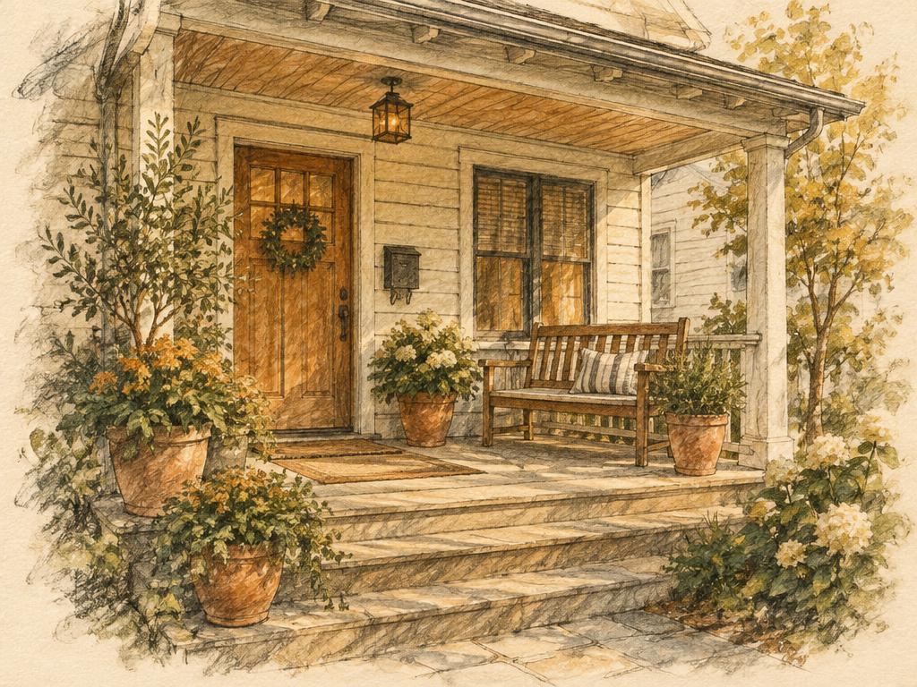 Sketch illustration: Porch refresh